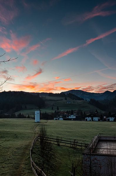 Der Hochgrat im Abendrot von D.R.Fotografie