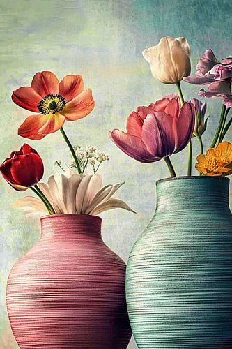 Bloemen in pastel