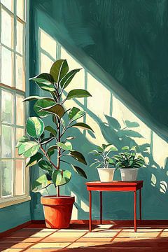 Ficus in het ochtendlicht no.3 van Studio BB