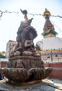 Boeddhistische stupa in Kathmandu. van Floyd Angenent