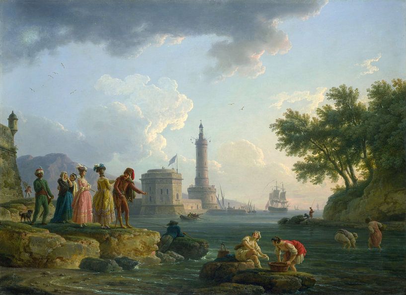 Claude-Joseph Vernet,Ein Meeresstrand von finemasterpiece