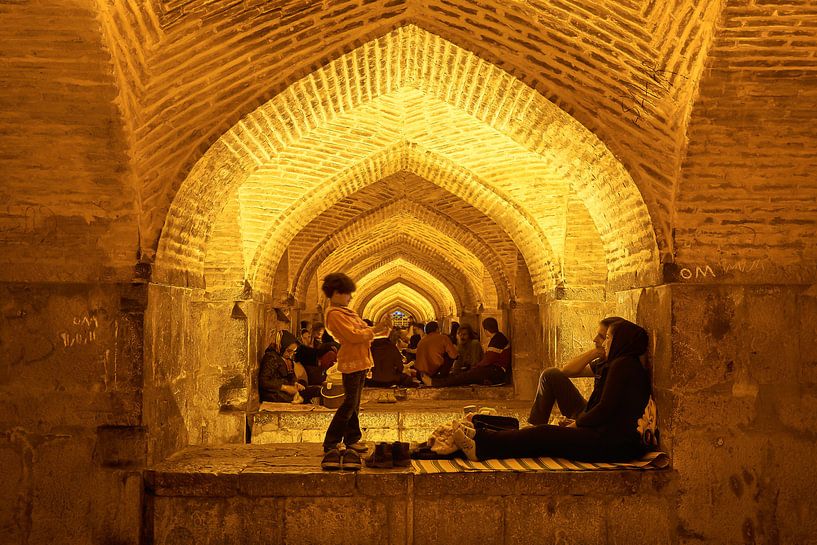 Khaju brug Esfahan van Jeroen Kleiberg