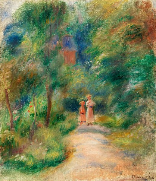 Renoir, Zwei Figuren auf einem Weg (1906) von Atelier Liesjes