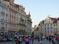 Color in the city: Old Town Square in Prague