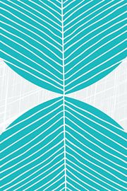 Tropisches Blatt Minimal von FRESH Fine Art