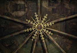 Die Decke der Grote Kerk in Alkmaar. von Natascha Worseling