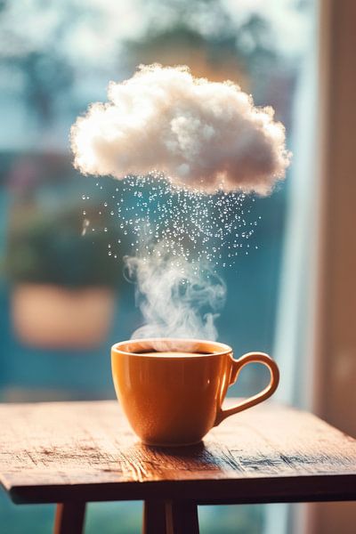 Kaffeewolke von Poster Art Shop