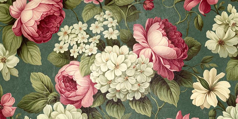 Viktorianische Vintage-Blumen von Whale & Sons