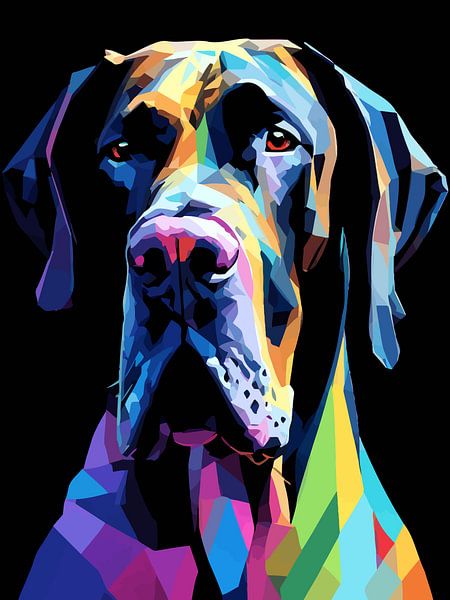 Great Dane Pop Art by MIROKKU