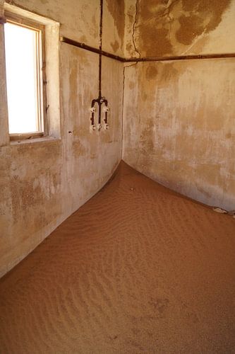 kamer vol zand