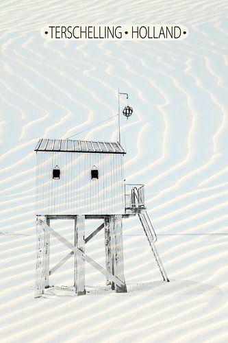 Terschelling, drenkelingen huisje zee en strand