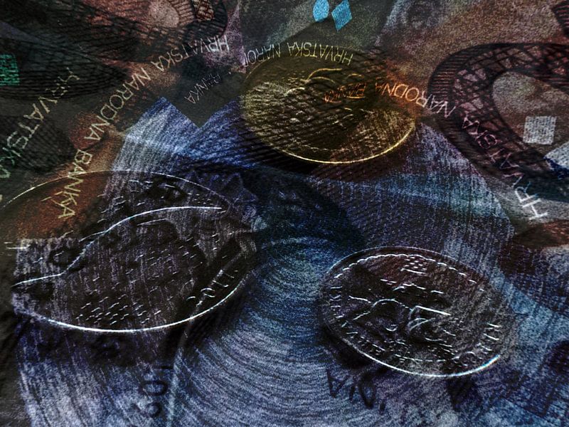 Currency : Croatian banknotes and coins by Photoart-Naegele