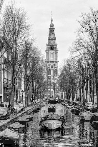 Zuiderkerk Amsterdam Nederland Zwart-Wit