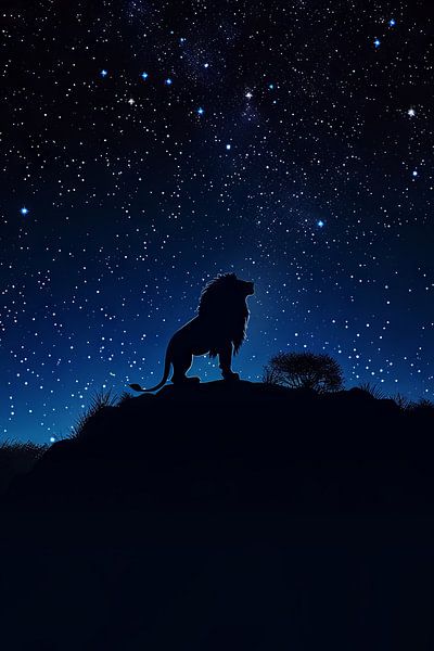 Signe astrologique du Lion par Poster Art Shop