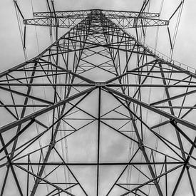 high voltage mast, series 1 of 3 by Arjan Schalken