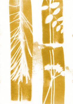 Nature and foliage Lines Ochre