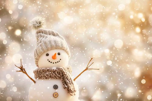 Sneeuwpop vreugde