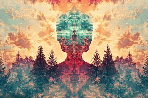 digitale fictieve print caleidoscoop