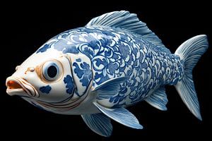 Fisch in Delfter Blau