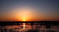Sonnenuntergang in Drenthe.