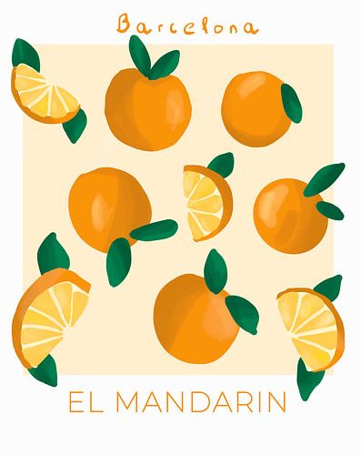 El Mandarin, happy Oranges orange in Barcelona by Laura Knüwer