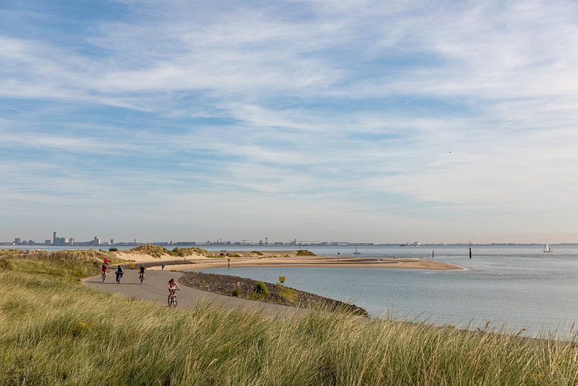 Cyclists on Zeeuws-Vlaanderen by Percy's fotografie