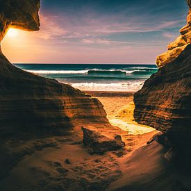 Sandstone beach in Fuerteventura by Christian Klös