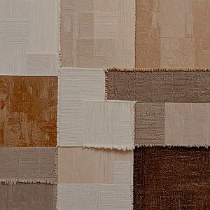 Abstrakte Leinentexturen in weichen Sand- und Naturtönen
