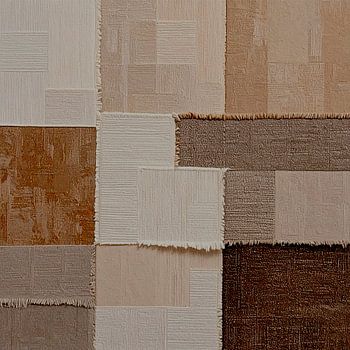 Abstracte linnen texturen in zachte zand- en natuurtinten
