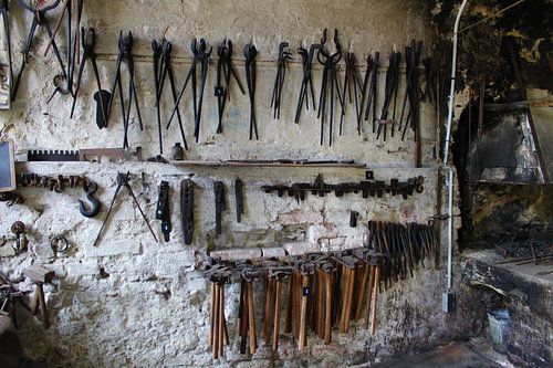 Tools in an old forge