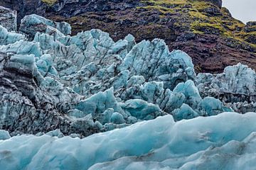 Falljökull gletsjer in Vatnajökull national park van Easycopters