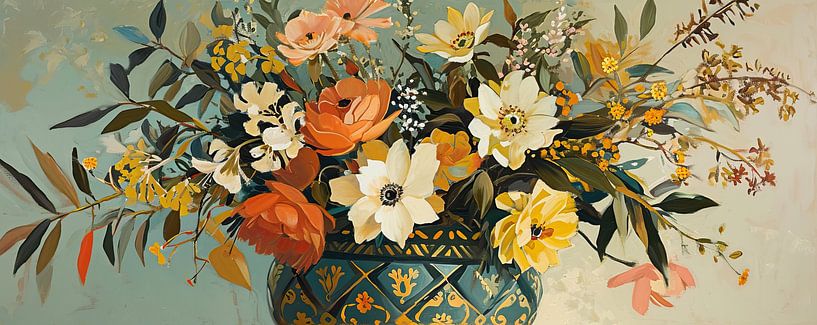 Peinture de fleurs moderne par Peintures accrocheuses