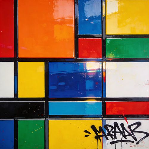 Couleurs primaires — Art minimaliste en couleur