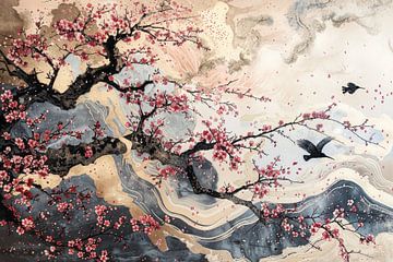 Kersenbloesems Japan van Poster Art Shop