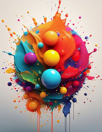 Art colours in art pattern