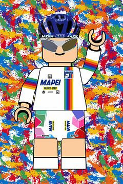 Paolo Bettini Mapei Quickstep World Cup Legende 2002 kunst van FreddyFinn