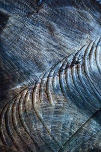Holztexturen in schönen Blau- und Brauntönen