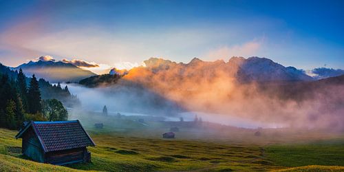 Zonsopgang bij Geroldsee