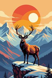 Montagnes du pôle Nord sur Ricko Van Houten