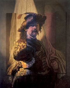 Der Fahnenträger - Rembrandt van Rijn