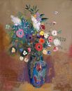 Odilon Redon-Bouquet of flowers by finemasterpiece thumbnail