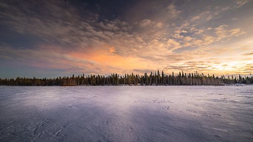 Zonsondergang Tolpanselkä