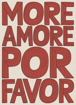 More Amore Por Favor Typografie Design von Niklas Maximilian