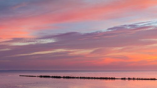 Zonsopkomst boven de Waddenzee