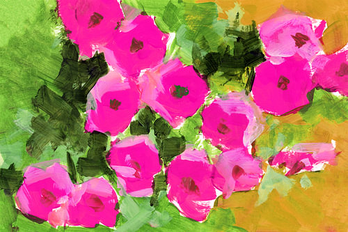 Pink Garden Blooms
