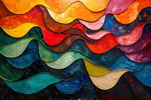 Peinture moderne | Peinture colorée | Peinture couleurs vives