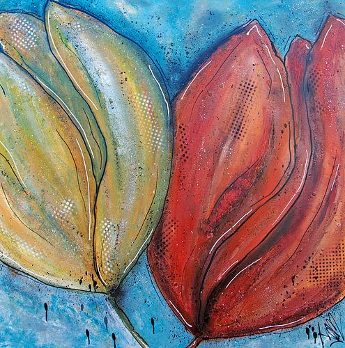 tulpen by Femke van der Tak (fem-paintings)