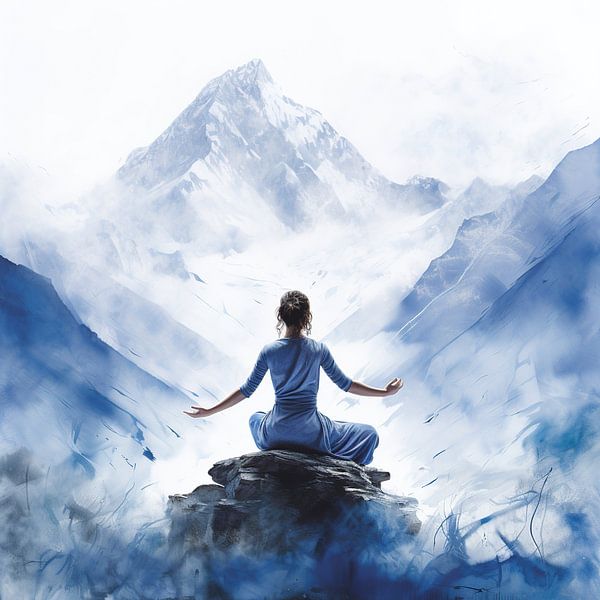 Peace in the Mountains by Abstract Painting