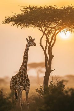 Giraffe by Poster Art Shop