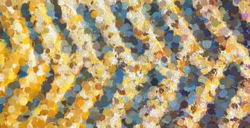 abstract kleurenpatroon van Corrie Ruijer